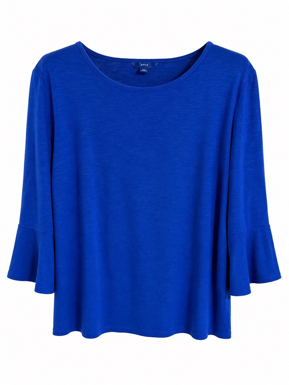 Apt. 9 Cobalt Blue Bell Sleeve Long Sleeve Tee